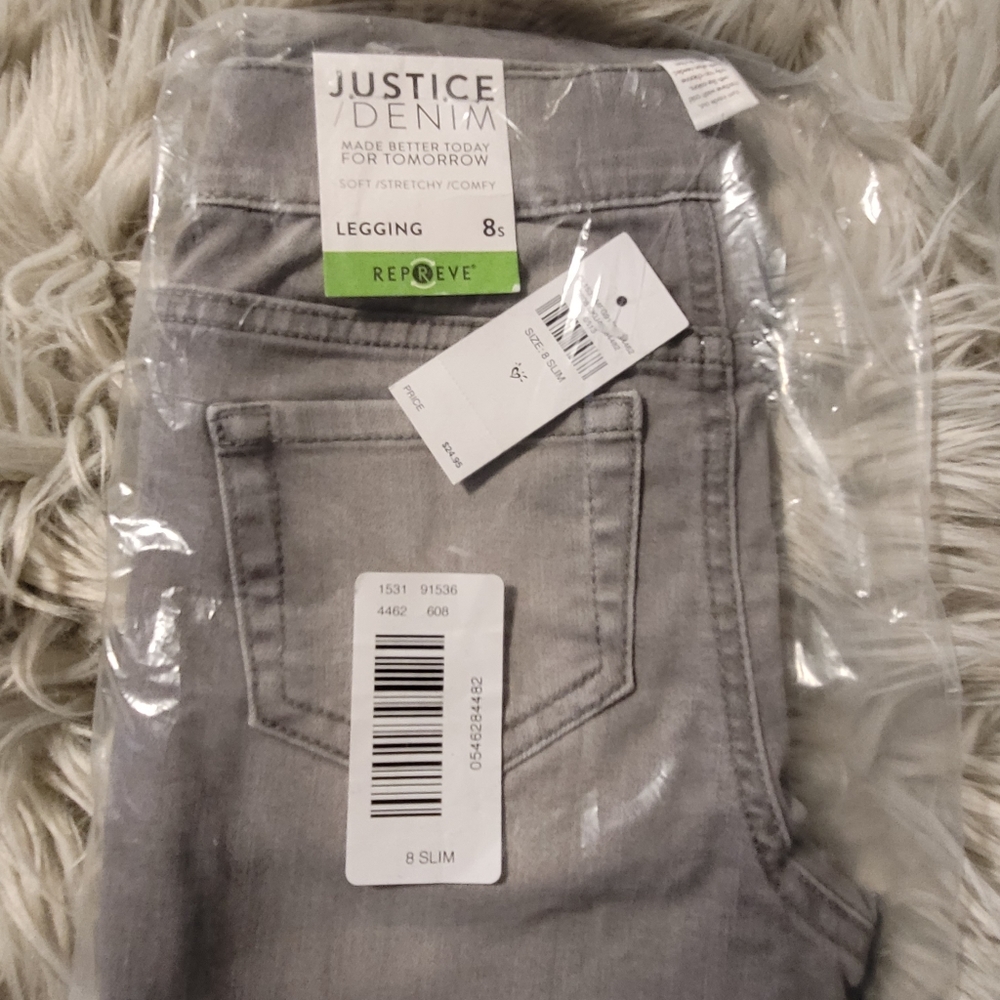 Denim leggings
